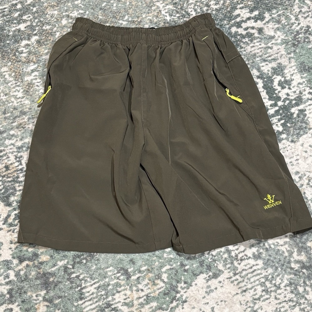 WenVen Outdoorsport Men's Hiking Climbing Shorts Size Large Green